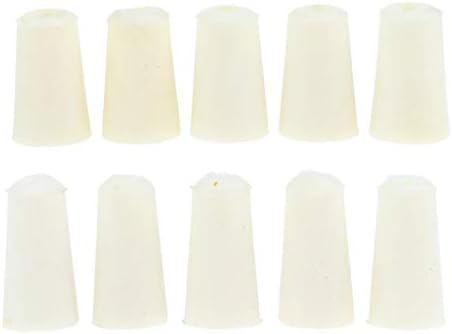 10 Pieces Silicone Flask Test Tubes Bottle Tapered Sealing Plug Stopper Bungs,12-17mm, 15-19mm