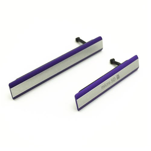 Hedywei Tapa de USB SIM SD Para Sony Xperia Z2 D6502 D6503 D6543 Cubierta antipolvo Purple Hedywei Tapa de USB SIM SD Para Sony Xperia Z2 D6502 D6503 D6543 Cubierta antipolvo Purple