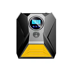 Sulfar 1646 Air Compressor Tyre Inflator Portable Air Pump for Car Tires 12V DC Auto Tire Pump with Digital Pressure Gauge, 150PSI with Emergency LED Light for Car, Bicycle, Balloons and Inflatables