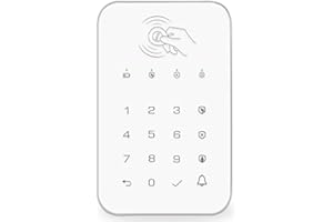 TecPeak - Sistema de Alarma doméstica sin Cables, Kit de Alarma WiFi/gsm con Seguridad Sirena Que Proporciona un Modo Altamente eficaz para Proteger tu hogar y Oficina... (Teclado)