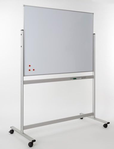 Mobile Writing Magnetic Whiteboard Landscape Fixed Frame 1200mmx900mm