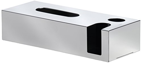 Blomus 68690 Kombibox Nexio für Kosmetiktücher, Wattestäbchen & Pads, Edelstahl poliert