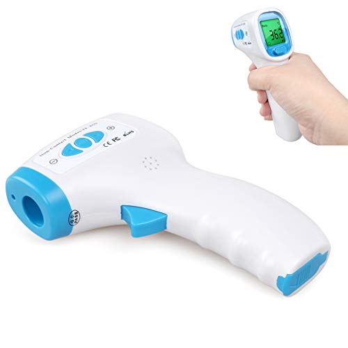 Preisvergleich Produktbild ZUZEN Elektronisches Thermometer Baby Kind Stirnthermometer Berührungsloses Thermometer für den menschlichen Körper LCD Digital Großbildschirm