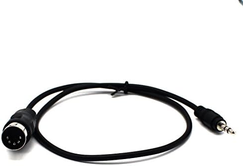 Fiimi 5 Pin Din MIDI Plug Male To 3.5mm(1/8in) TRS Stereo Male Jack Stereo Audio Cable for Playing the Electronic Musical Instrument Signal Output 0.5m (Din 5p M-3.5 M)