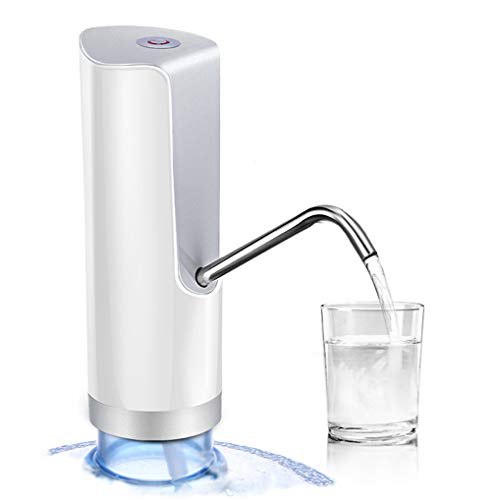 Preisvergleich Produktbild Elektrische Wasserspender Wasserpumpe, 0.8L Quantitative Wasser + Kindersicherung Funktion + USB Ladeschutz + Edelstahl Outlet Rohr + Anwendbare Kapazität 2-5 Gallonen / 4.5-18.9L Thread PC Barrel
