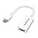 VicTsing Thunderbolt Mini Displayport DP vers HDMI Adaptateur de câble pour Apple Mac vers HDMI Convertisseur audio vidéo HDTV, pour MacBook Air, iMac, Mac Mini, Microsoft Surface Pro/Pro 2/Pro 3/Pro 4, Lenovo ThinkPad X1 Carbon, etc.
