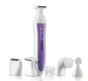 Nova NLS 550 100 Percent Waterproof Sensitive touch Bikini Trimmer for Women (Purple)