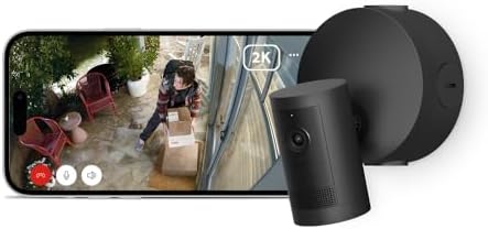 Ring | Videocamera esterna Plus Power-Over-Ethernet (Ultimo modello) - Video 2K grandangolare - Alimentazione continua - Prova gratuita di 30 giorni piano d'abbonamento Ring