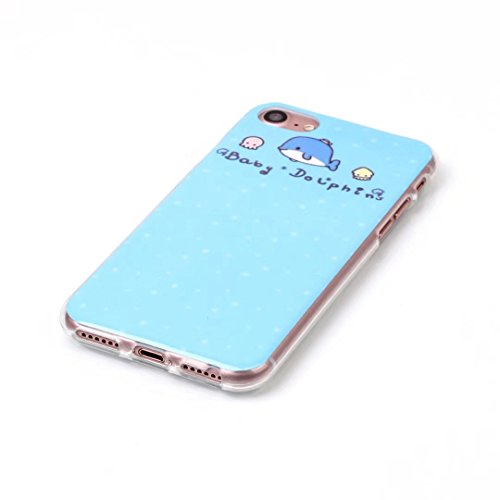 iPhone 7 Hülle Hülle Case,DaYanGeGe TPU Softshell Case weiche Silikon TPU, weiche Textur Rundum-schutz, Atmosphäre bunt Naturgetreue muster Transparent Softshell, ansprechend modisch Kratzer Beweis Anti-schmutzig rutschfestesreiß fest - 2