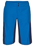 1 Seitentasche mit RV VAUDE Herren Downieville Shorts Hose, Radiate blau/Co, L