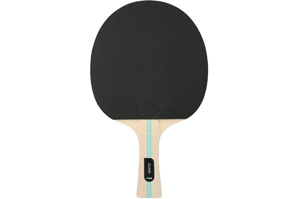Pingisracket STIGA Hobby Clash, lättspelat bordtennisracket för barn och nybörjare, 1-stjärnigt gummi
