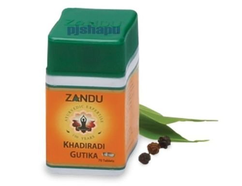 5 x Zandu Khadiradi Gutika 70 tabs (Ship from India)