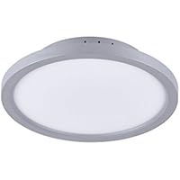  – Lámpara LED de techo Plata, Ø300 mm, 4 niveles de intensidad; 12 W/900LM/3000 K