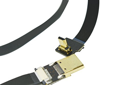 Neue schwarze FPV HDMI Kabel Micro Schnittstelle zu Standard-Schnittstelle für Gopro Sony A7SII A7RII A9 A6500 A6300 (eine umgekehrte Sockel A6000) 90 Grad DJI 80CM - 2