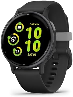 Garmin vívoactive 5, Smartwatch AMOLED 1,2", Cassa 42mm, Musica, GarminPay, +30 Sport, GPS, Cardio, Coach Sonno, Benefici Workout, Autonomia 11 giorni, Black & Slate
