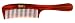 Roots Hair Combs - Brown Wide Teeth Handle Comb for Fine/ Wavy/ Curly Hair RS.152.00