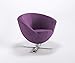 Produktbild Clubsessel Only Plus BK Kreuzfuß Barsessel Bürosessel Mikrofaser Tokyo, Farbe:TK102 - Lavendel