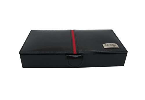 Box für Manschettenknöpfe und Ringe mit bis zu 8 Abteilen, Handgefertigt in Echt Leder, Hervorragende organisations Box by Cordays CDM-00004 - 2