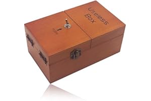 Longzhuo Broad Game Tricky Toys Useless Box kreatywne zabawki dla dorosłych, zabawne zabawki dla dzieci, prezent na imprezę, drewniane zabawki dla dzieci (Useless Box-Bbrun)