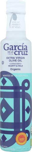 Garcia de la Cruz - Aceite de Oliva Virgen Extra Orgánico, Galardonado en Toledo España - (250 ml) Botella de Vidrio (Cornicabra)