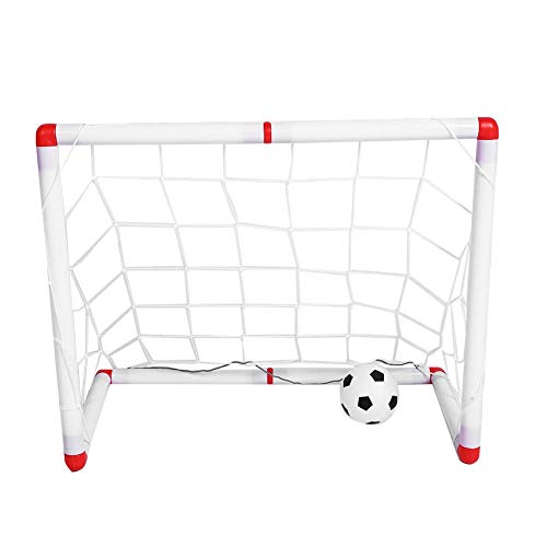 Preisvergleich Produktbild Zerodis Fußballtor Faltbarer Fußballtornetz Kunststoff Fußballtorrahmen mit Ball für Kindertraining