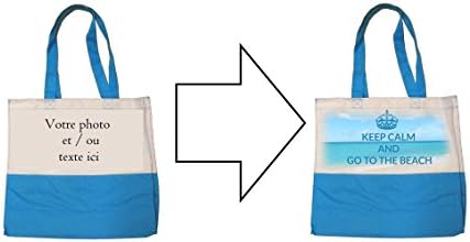For Price Guns – Bicolour Beach Bag Personalised with your photo