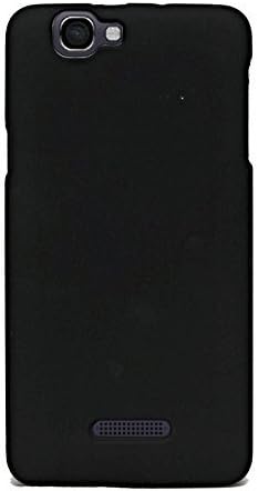 Treecase Matte Rubberised Hard Case Back Cover For Micromax A120 Canvas 2 colors - Pitch Black