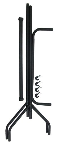 Stabiler Kleiderständer, Breite 152cm, schwarz - 4