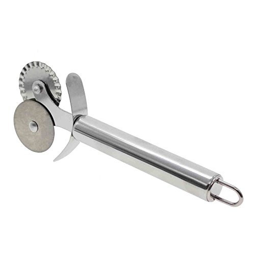 rostfreiem Stahl-Cutter Pizza Radzierblende Konditorei LebensmittelWälzwerkzeug