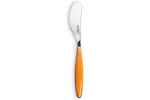 Guzzini, Couteau Tartineur Bicolore, 16 cm, Orange transparent