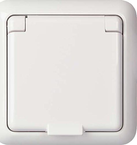 ELSO Socket Complete Devices Protective Contact IP44 FAB, Pearl White, 225040