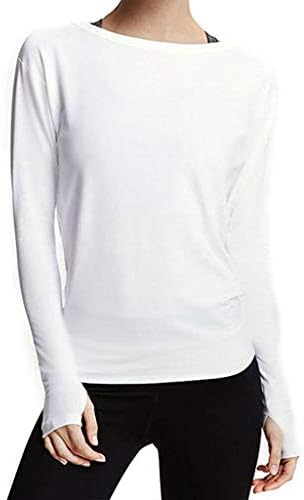 KUDICO Womens Fitness Tops Pullover Casual Open Back Solid Color Loose Lady Long Sleeve Tops Blouse Shirts