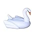 Produktbild Mystery&Melody Riesige Flamingo Pool Float Aufblasbare Schwimmbecken Float Raft Liege Floating Lounge Spielzeug für Erwachsene Kinder (Swan-White)