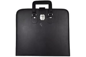 Foriox International Masonic Regalia Smart File Case For MM/WM Apron with Soft Handle Square Hard Handle Black