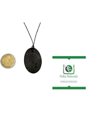 Schungit Anhänger Oval Halsband: Garantiert authentisch höchste Qualität Russische Naturheilung Stein aus Karelia...