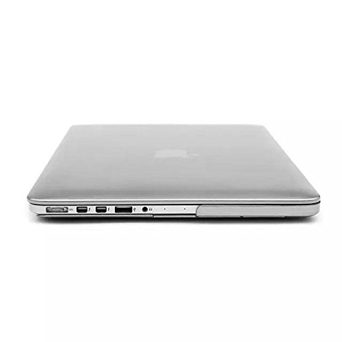 tinxi® Zweiteilige Matte Gummierte Harte Schutzhülle für Apple Macbook Pro Retina 13,3 Zoll (Modell A1425 A1502) Hülle Cover Schale Schutz Hülle Tasche Etui Case Shell Hard Plastik transparent mattiert weiß (Passt nicht für Macbook Pro 13.3 zoll A1278) - 9