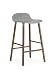 Produktbild normann Copenhagen Form Barstuhl 75 cm Nussbaum-Sitz grau