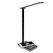Price comparison product image PoWise LED Desk Lamp with Qi Wireless Charger, 5W Touch Key Control Dimmable Desk Lamp With Qi Wireless/USB 2.0 Charger & timing control (Black)