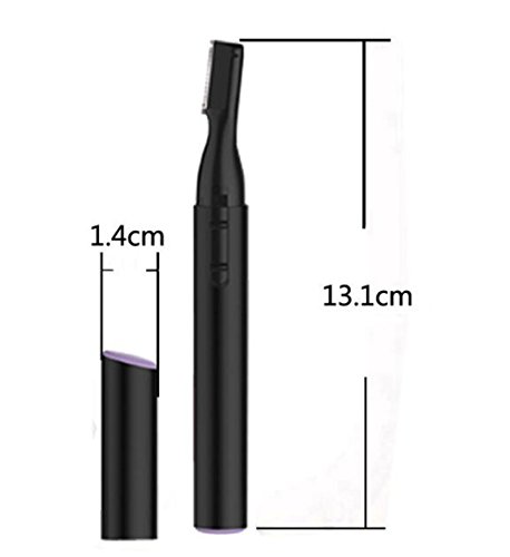 Elektrischer Augenbrauen Trimmer , Portable Gesichts Haar Trimmer, CIDBEST® Bikini Trimmer , Elektrische Dame Facial Shaver, Augenbrauen Haar Entferner Former, mit Augenbraue Trimmen Kamm Frauen-Effektiv Unerwünschte Gesicht Body Haare entfernen (Batterie eingeschlossen) - 4