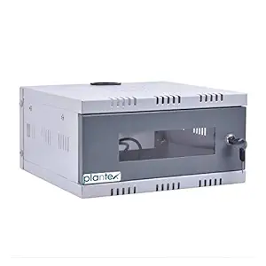 Plantex CCTV/DVR/NVR Cabinet Box/DVR Rack Wall Mount with Lock/Network Rack/Server Rack with Power Socket - 1U