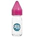 dBb Remond 177368 Crate and  6 Silicone Teat Glass Feeding Bottles Translucent Pink 240 ml