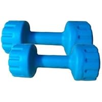 Starx Plastic Xpvc Dumbbell Set, Adult 1Kg, Set of 2 (Blue)