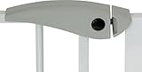 IB-Style – Treppengitter / Türgitter BERRIN | Erweiterbar durch Verlängerungen | 75 – 175 cm | Auto-Close – automatisches Schließen | Metall Weiß| Spannbreite 95 – 105 cm - 4