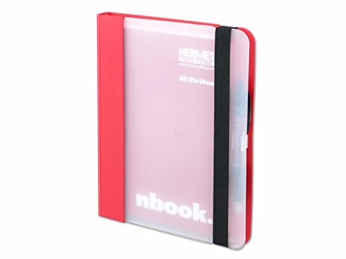 Preisvergleich Produktbild nbook A5 premium Notizheft mit hartem Wechselcover (Rot)