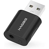 INICIO Hagibis USB External Sound Card Adapter 2 in 1 USB to 3.5mm Headphone and Microphone Jack CTIA Audio Adapter Mic…