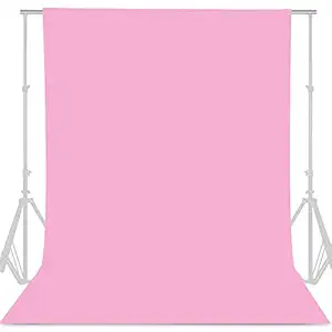 GFCC Pink Backdrop - 8FTX10FT Polyester Pink Photo Backdrop for Photoshoot Background for Photography Screen Video Recording Picture Background