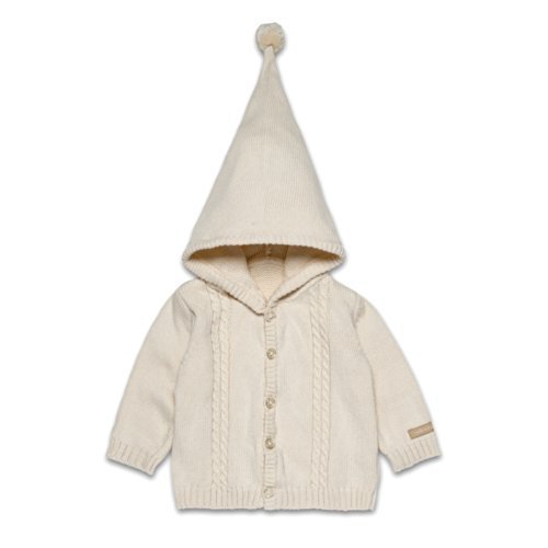 Naturest Purest Baby Cable Knits Hooded Organic Cotton 3-6 Months Cardigan by Natures Purest