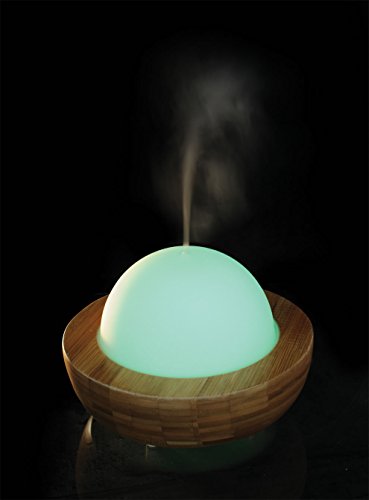 Feng Shui BAMBUS Wasserspiel mit multicolor Beleuchtung und Ultraschall Nebler / Luftbefeuchter 303