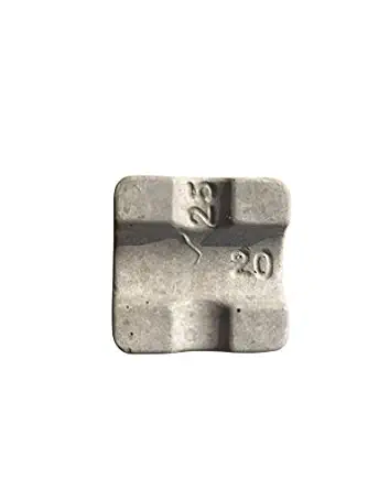 A2Z Concrete Spacers and Cover Blocks for Construction, Size- 20/25mm, Fibre Reinforced M40 Strength, Color- Grey, Pack of 100 nos