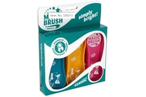 EQUINEWORLD Magic Brush Horse and Pony Brush Set of 3 Safe and Gentle Cleans and Massages (Classic)
